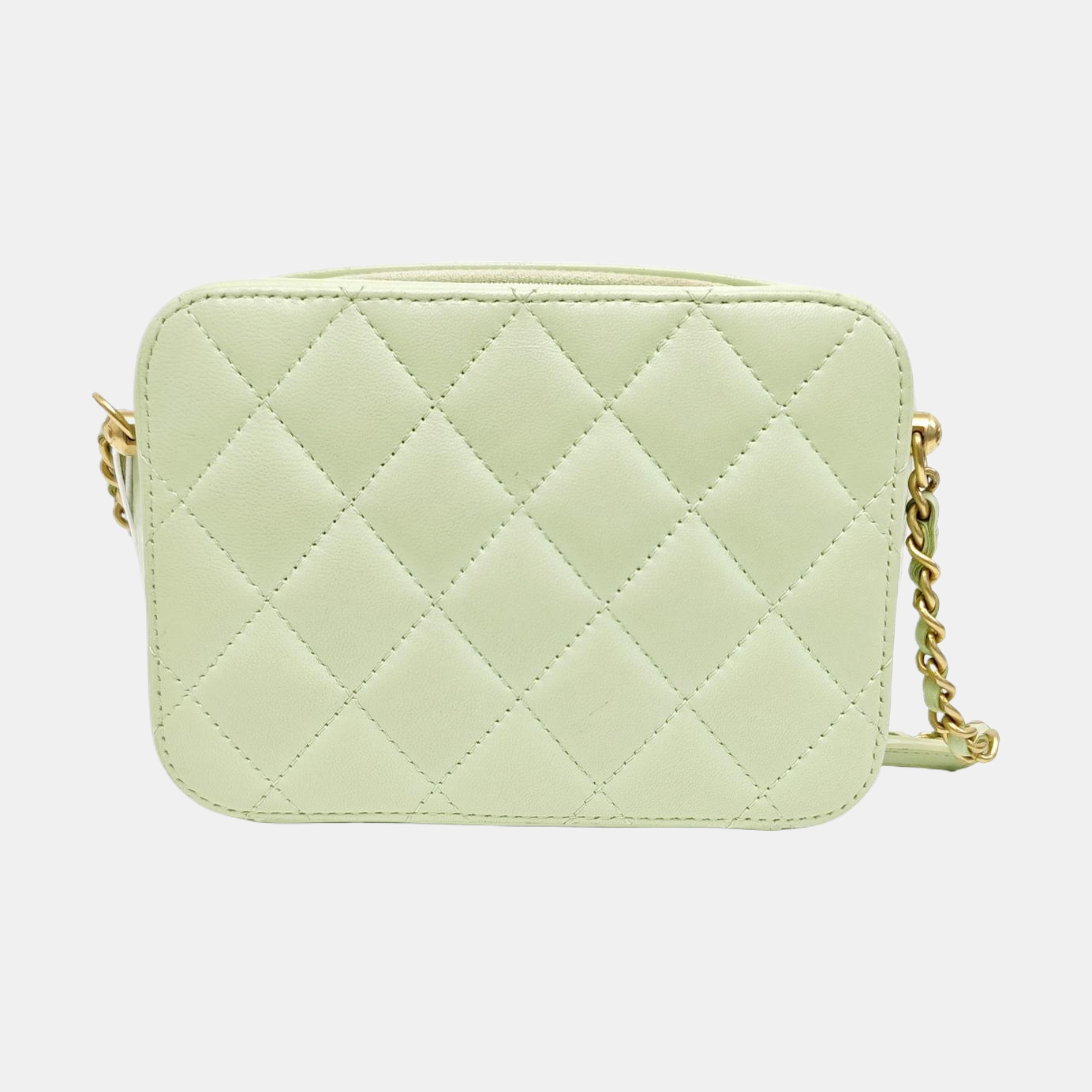 SURPIQUE Quilted Lambskin Green