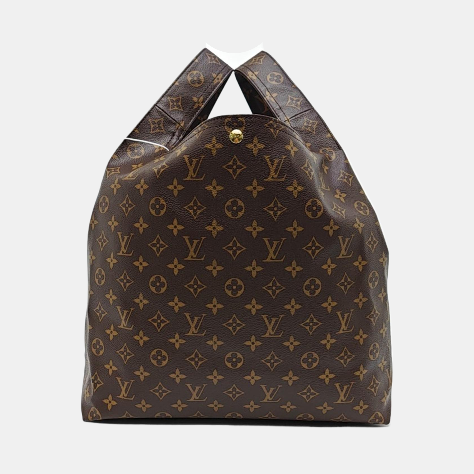 ATLANTIS Monogram Coated Canvas Brown