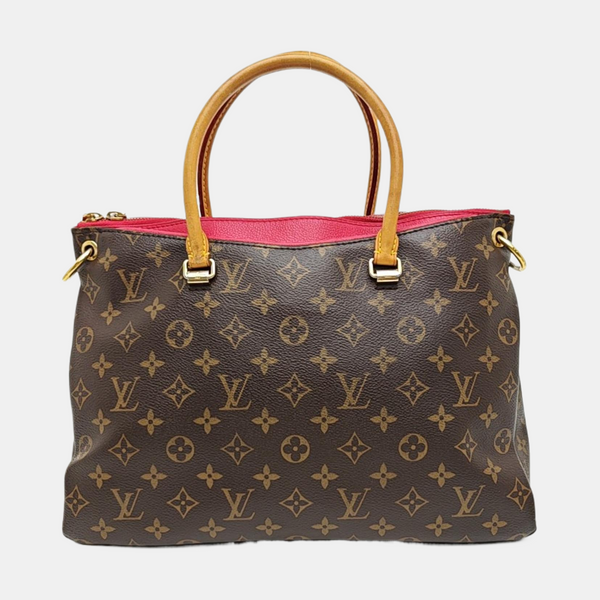 PALLAS MM Monogram Coated Canvas Brown