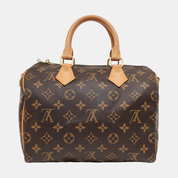 SPEEDY 25 Monogram Coated Canvas Brown