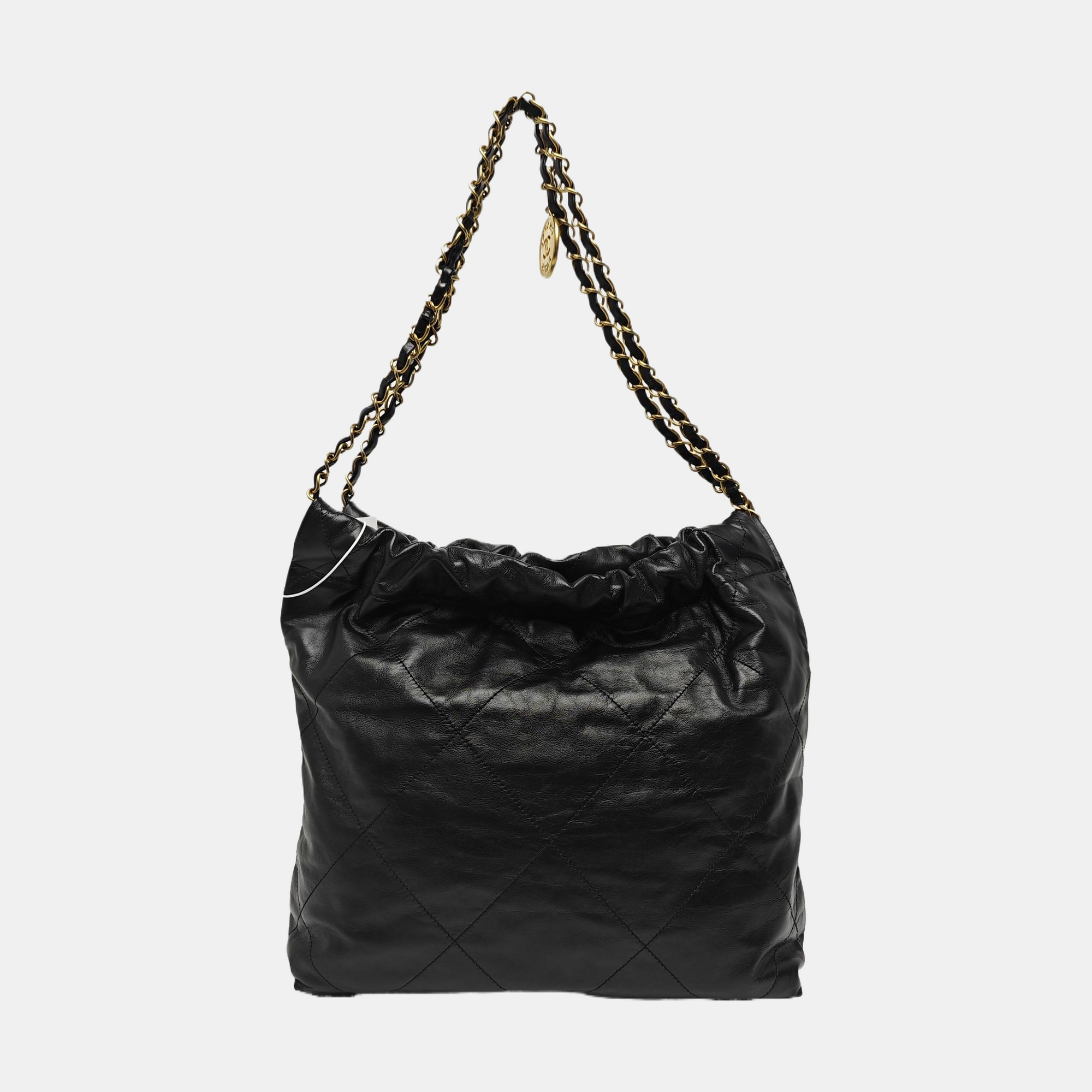CHANEL 22 Small Quilted Calfskin Black