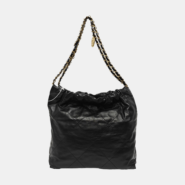 CHANEL 22 Small Quilted Calfskin Black