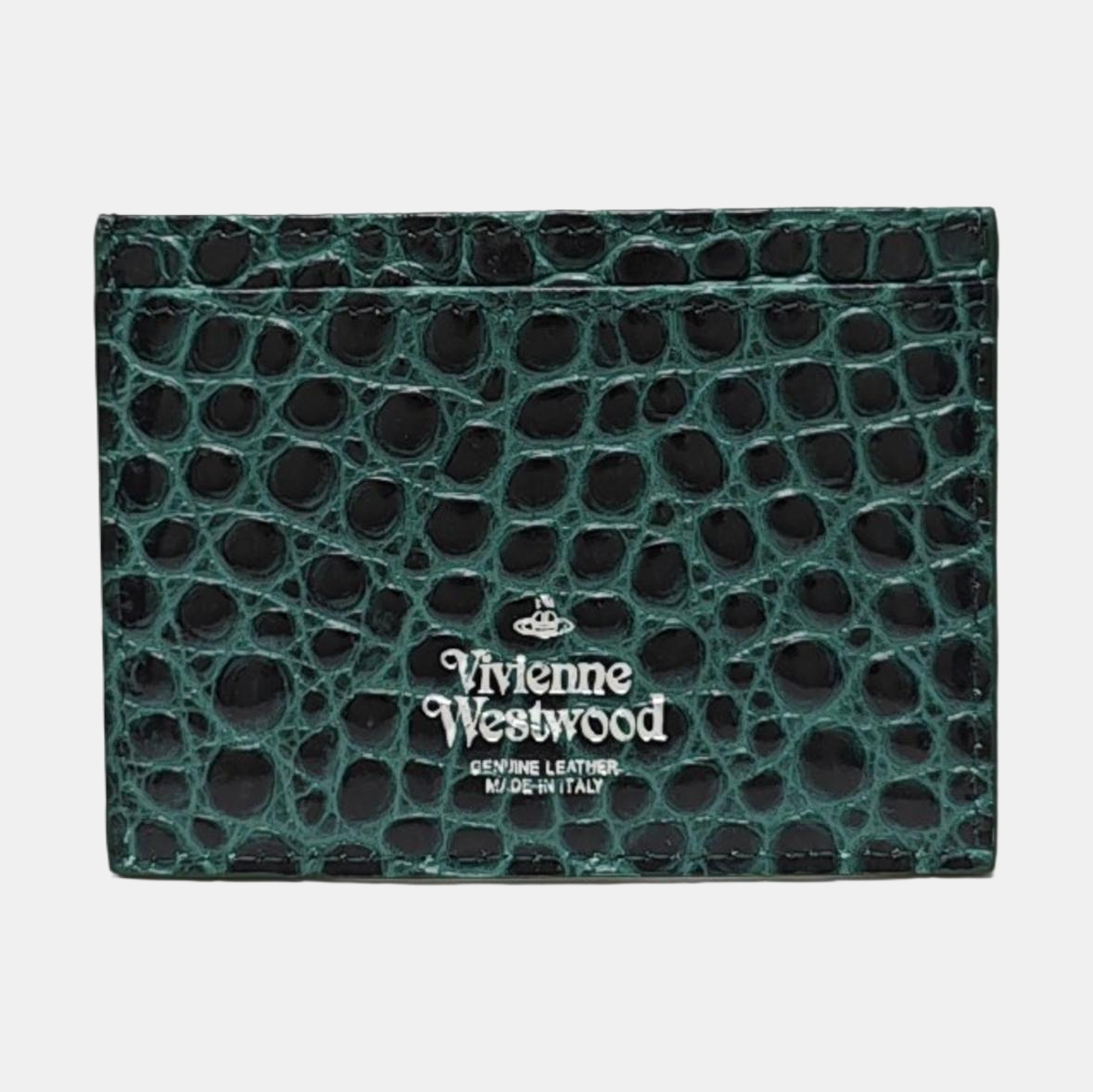Calfskin Card Holder Green