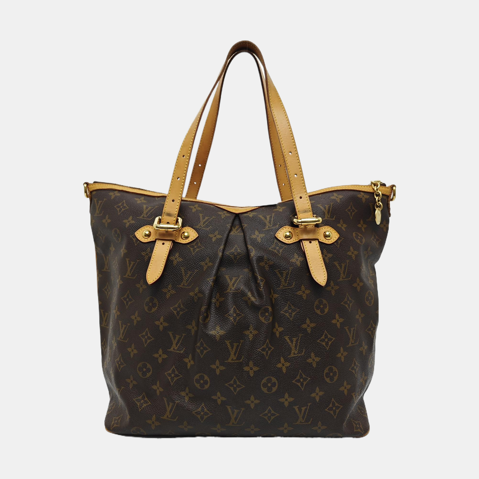 PALERMO GM Monogram Coated Canvas Brown