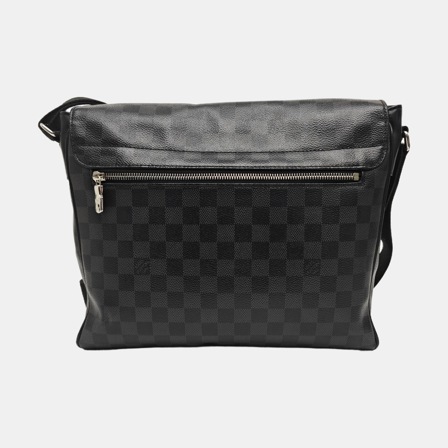 DISTRICT MM Damier Graphite Coated Canvas Gray