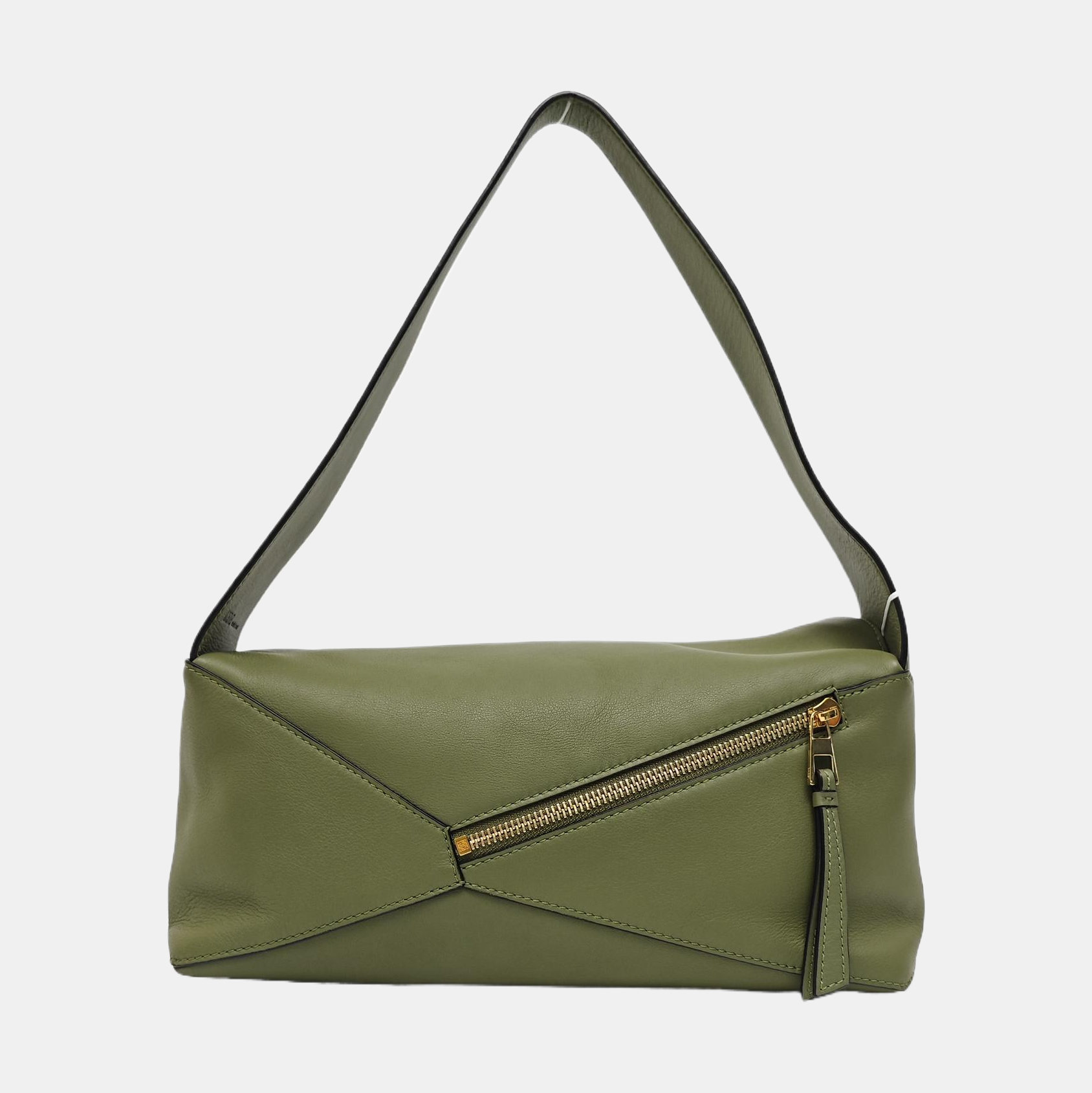 Puzzle Hobo Medium Calfskin Green