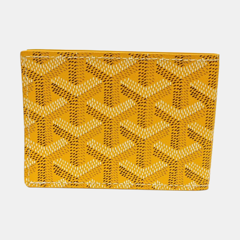 Coated Canvas Wallet Yellow
