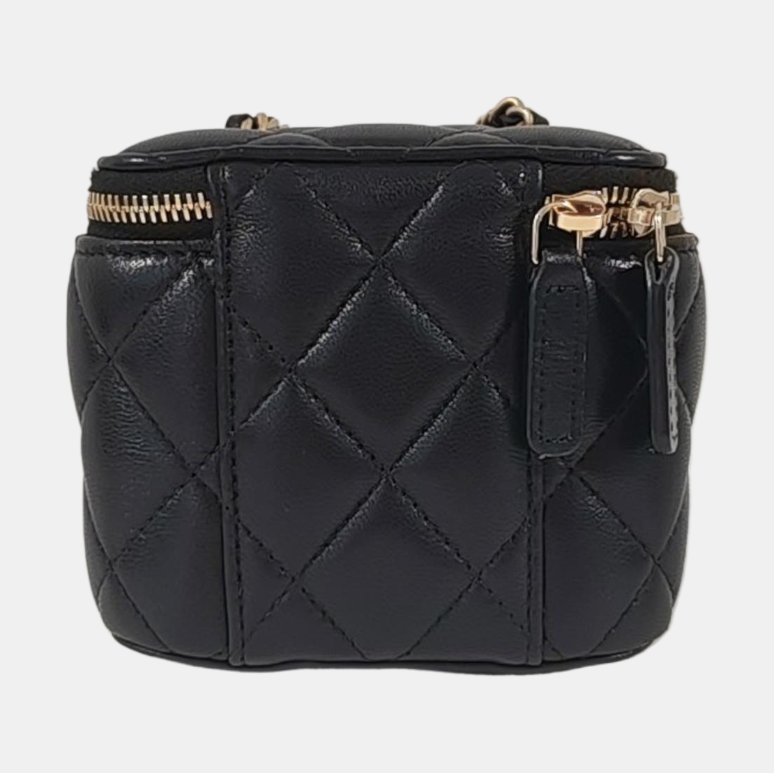 Authenticated pre-owned  VANITY CASE Small Quilted Lambskin Black - Shoulder Bag at Looply