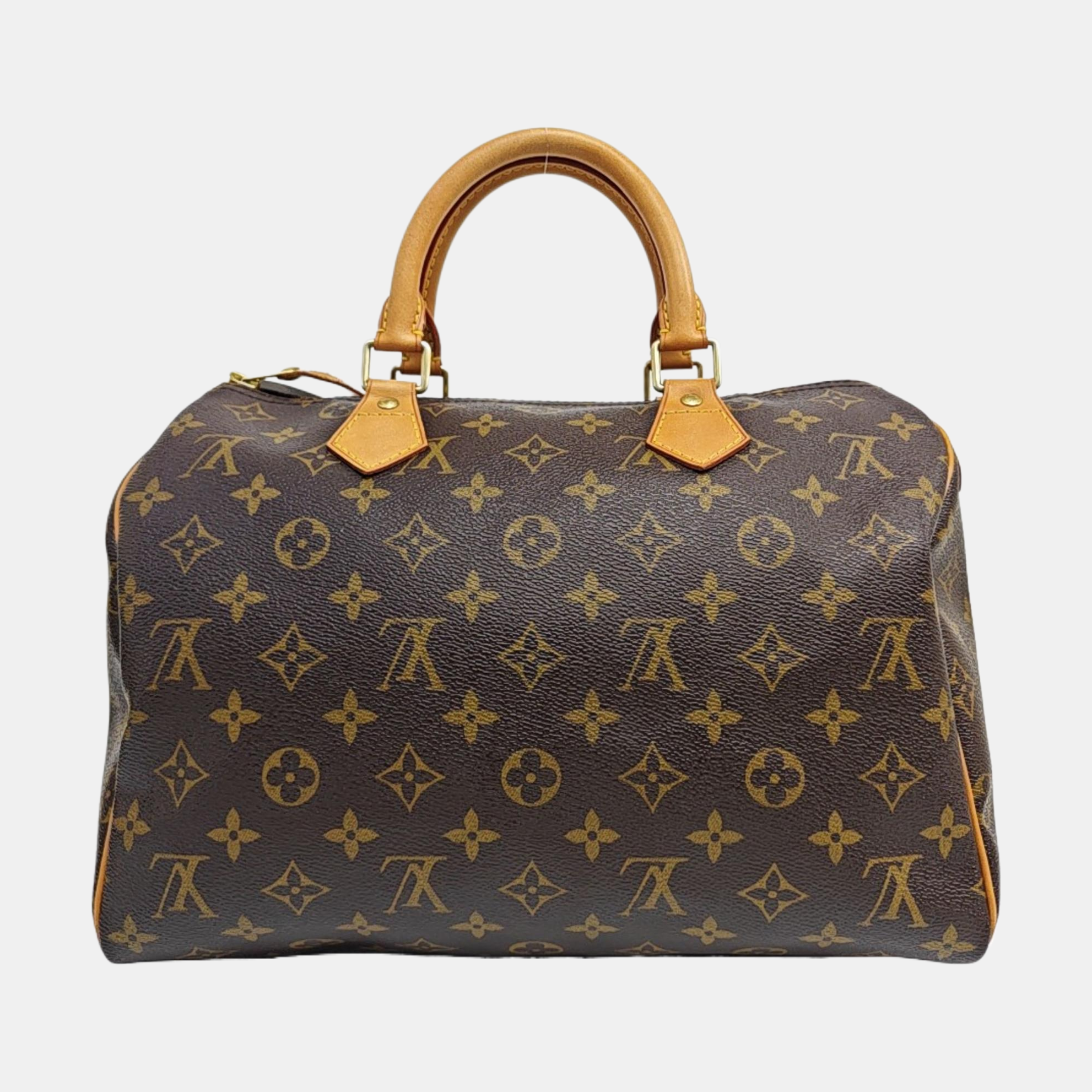 SPEEDY 30 Monogram Coated Canvas Brown