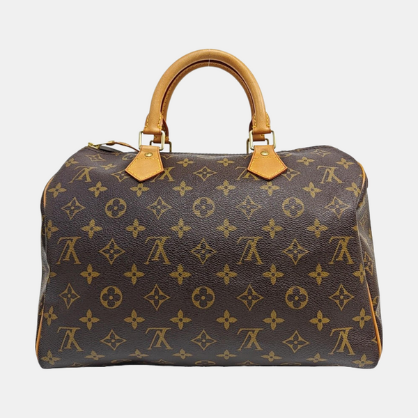 SPEEDY 30 Monogram Coated Canvas Brown