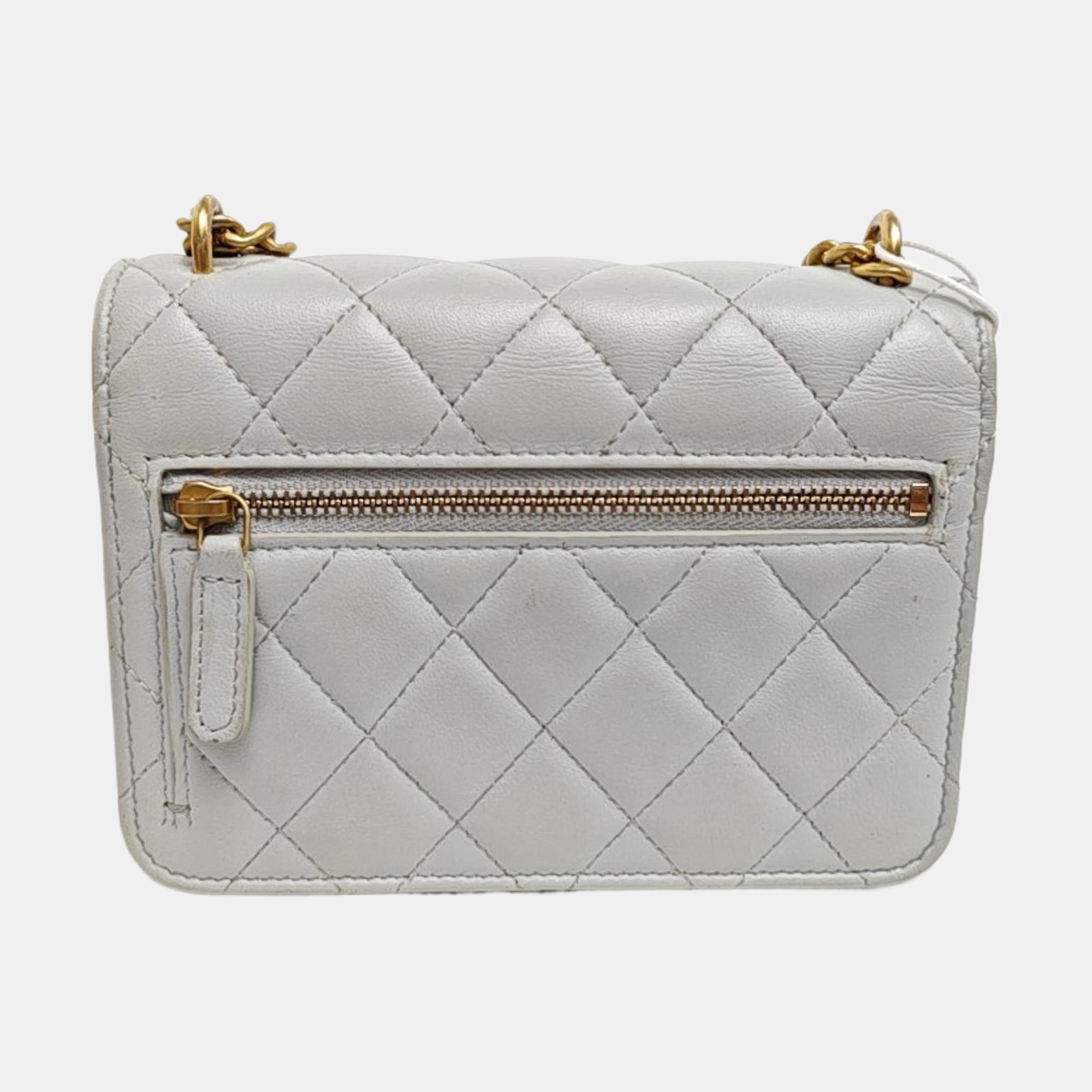 Quilted Lambskin Shoulder Bag Blue