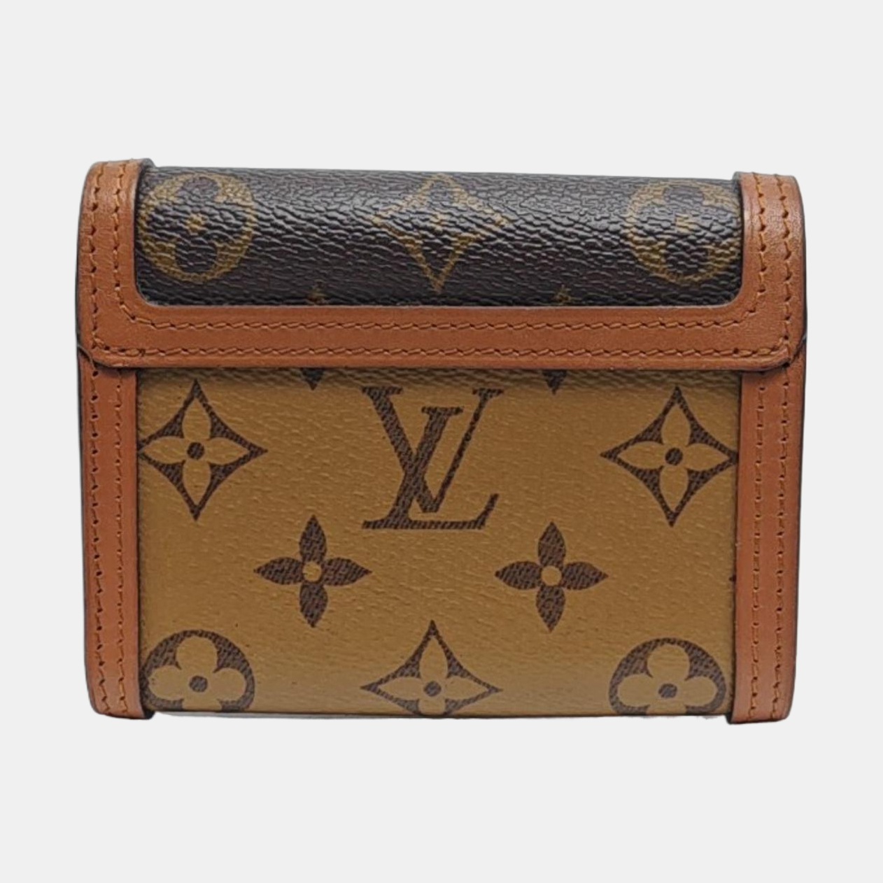 DAUPHINE Monogram Coated Canvas Brown Wallet