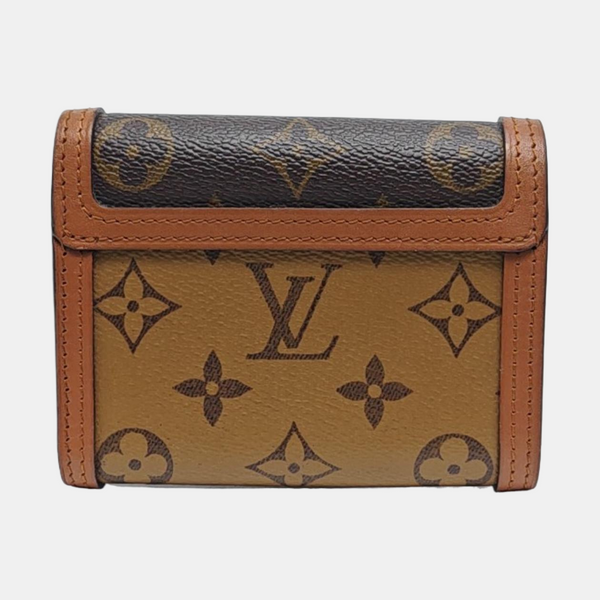 DAUPHINE Monogram Coated Canvas Brown Wallet