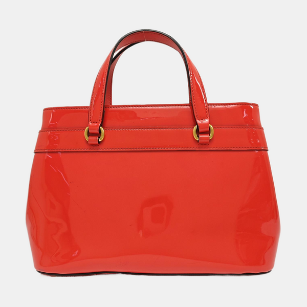 Bright Bit Patent Leather Red