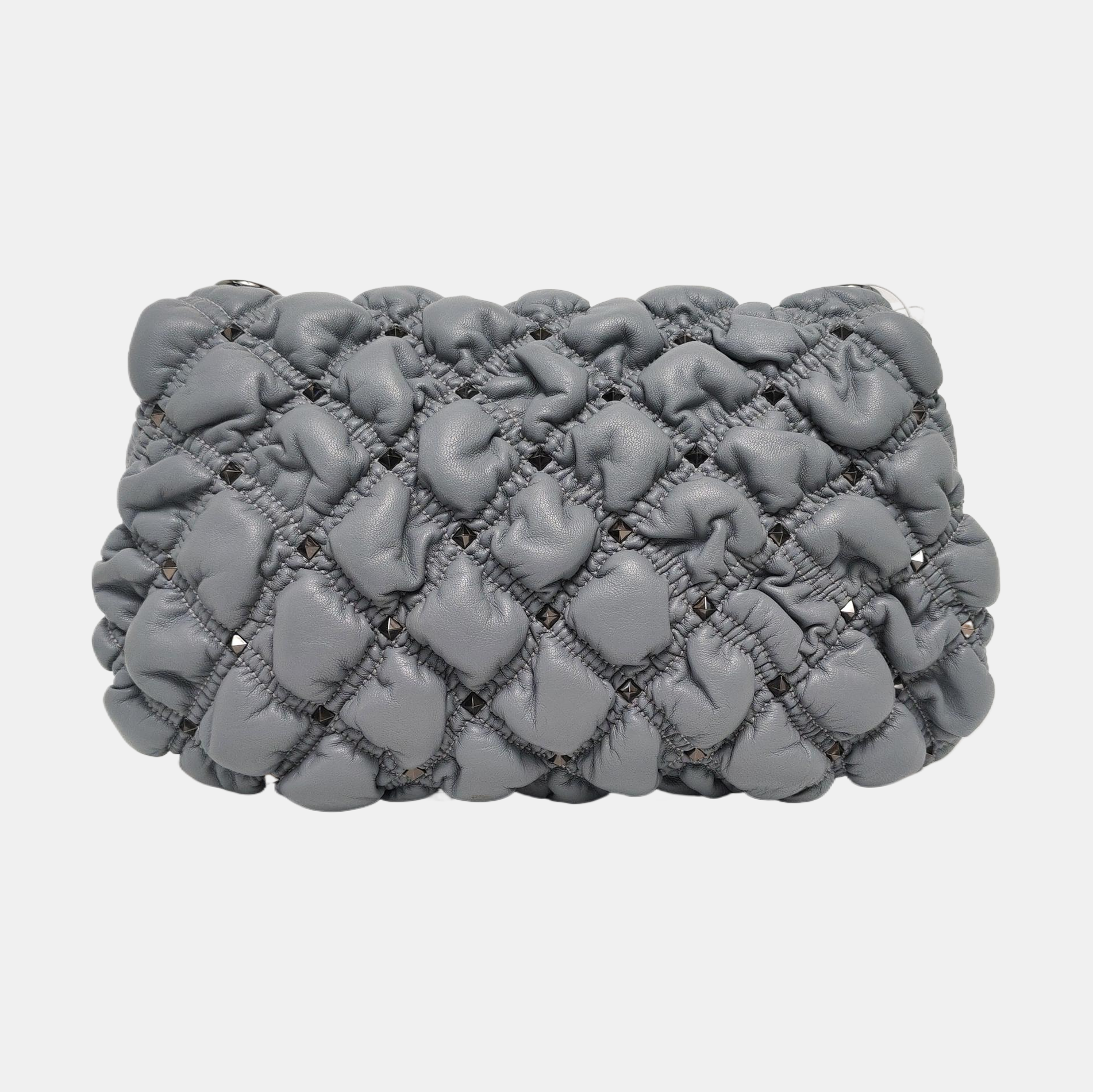 Spikeme Medium Quilted Lambskin Blue