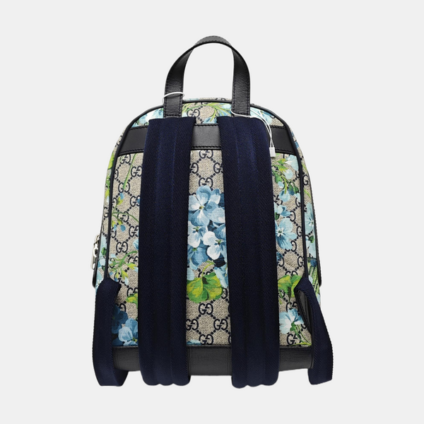 GG Blooms Small Monogram Coated Canvas Black