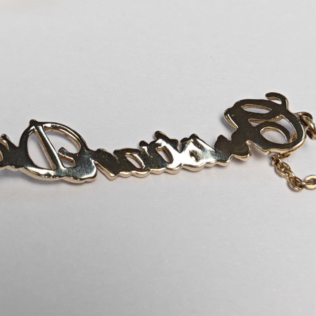 Dior And Kenny Scharf Metal Gold Bracelet