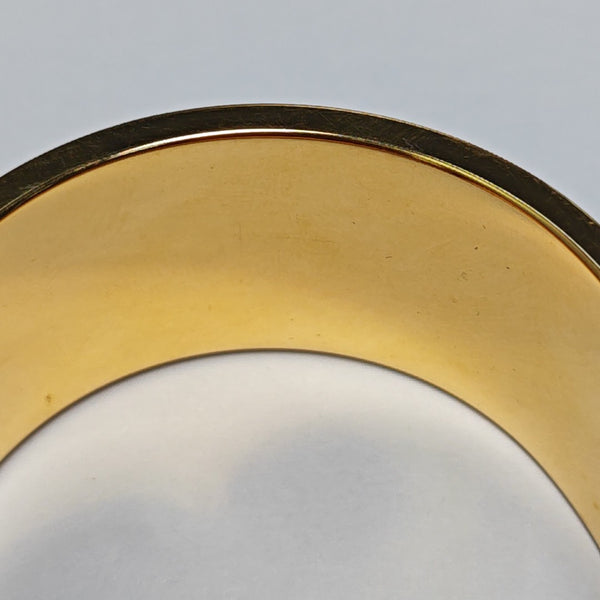 Enamel Hinged Bracelet Metal Gold Bangle