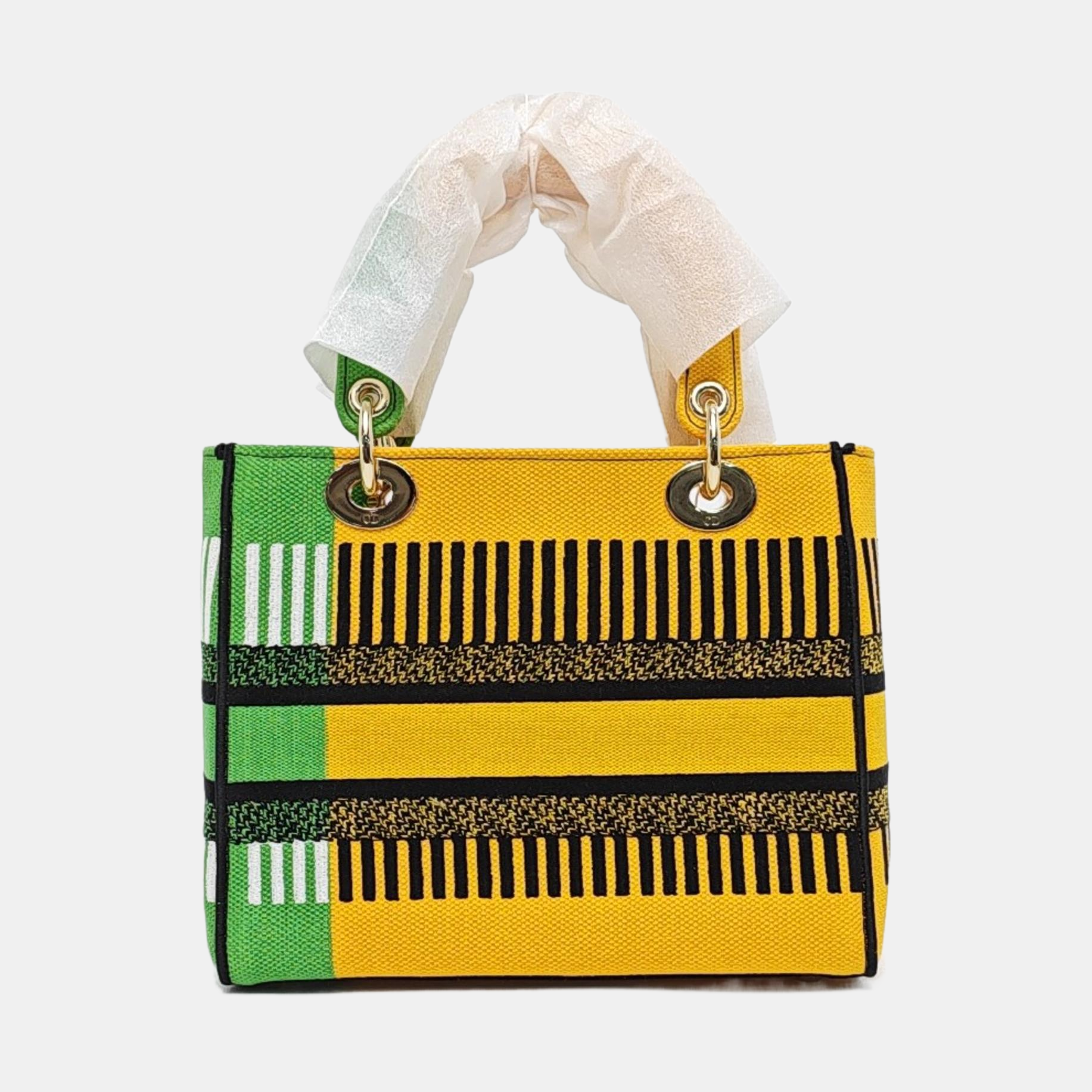 Authenticated pre-owned  Lady D-Lite Medium Fabric Multicolor - Tote Bag at Looply