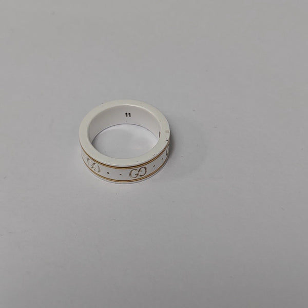 Icon 18k Gold White Ring HK 11