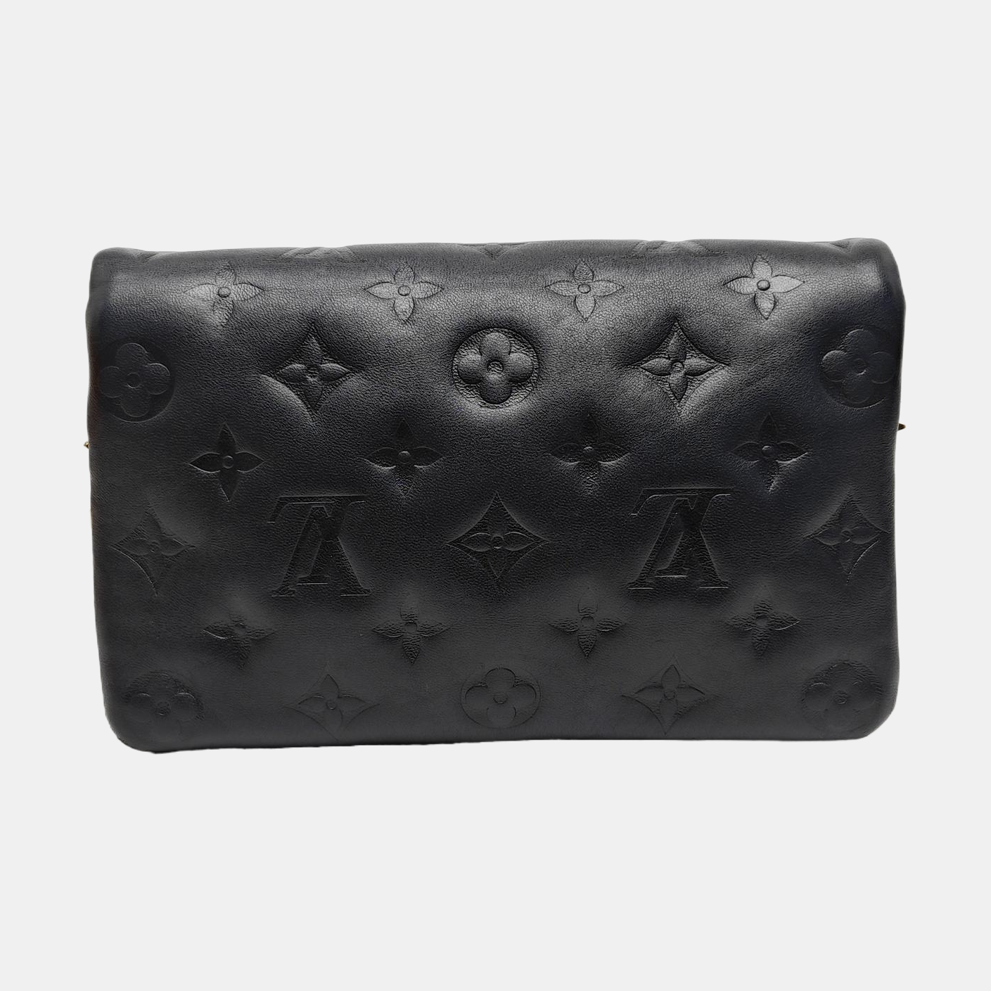 COUSSIN Monogram Lambskin Black