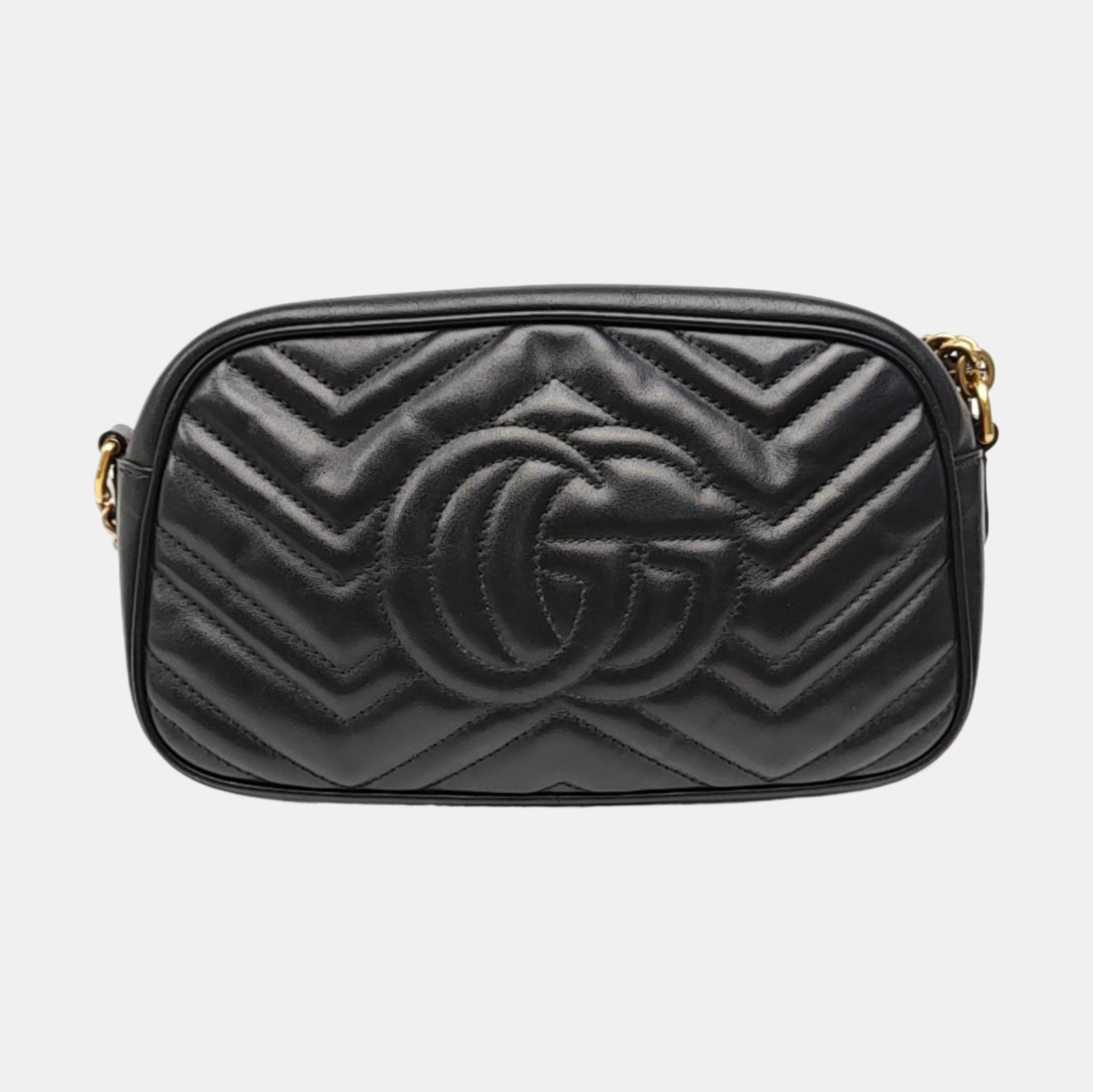 GG Marmont Small Quilted Calfskin Black