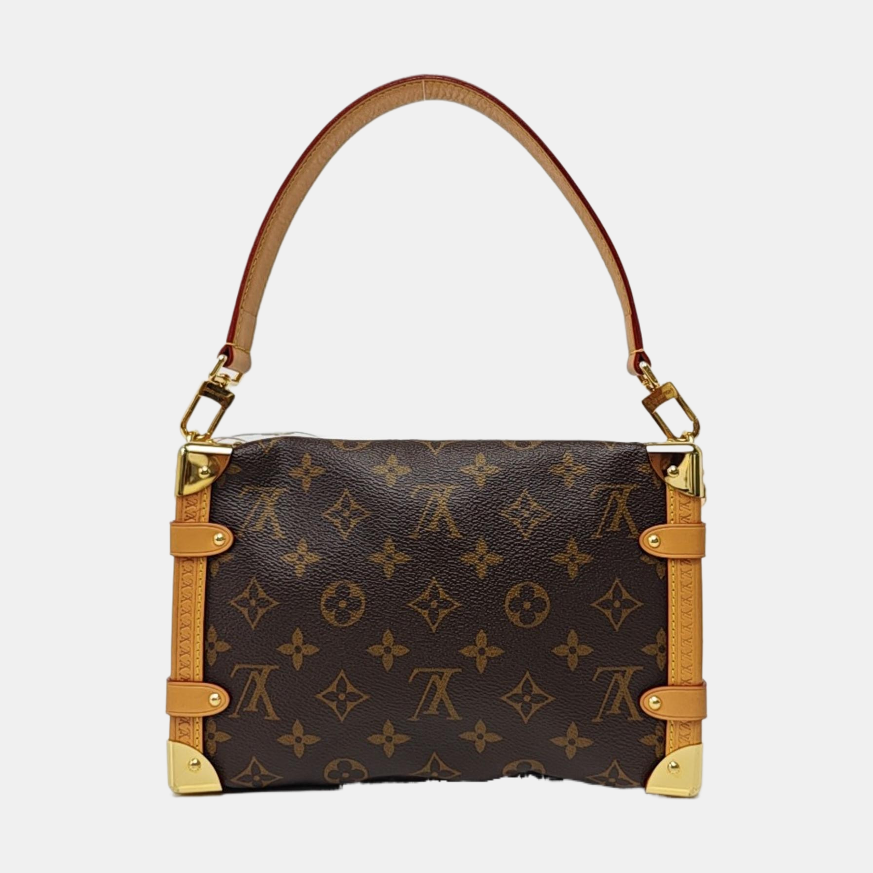 SIDE TRUNK MM Monogram Coated Canvas Brown