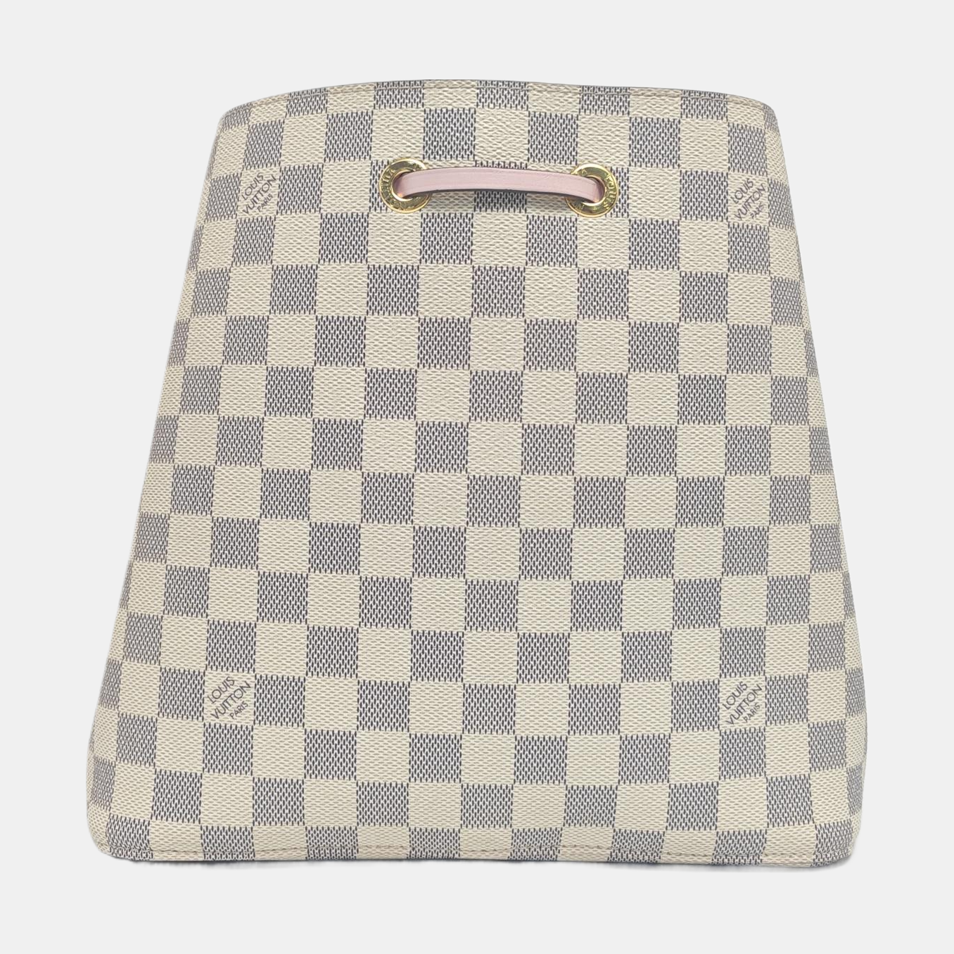 NÉONOÉ MM Damier Azur Coated Canvas White