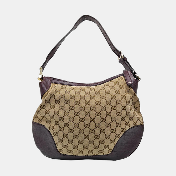 Monogram Canvas Shoulder Bag Beige