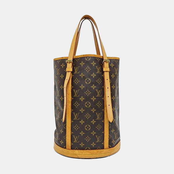 BUCKET GM Monogram Coated Canvas Brown