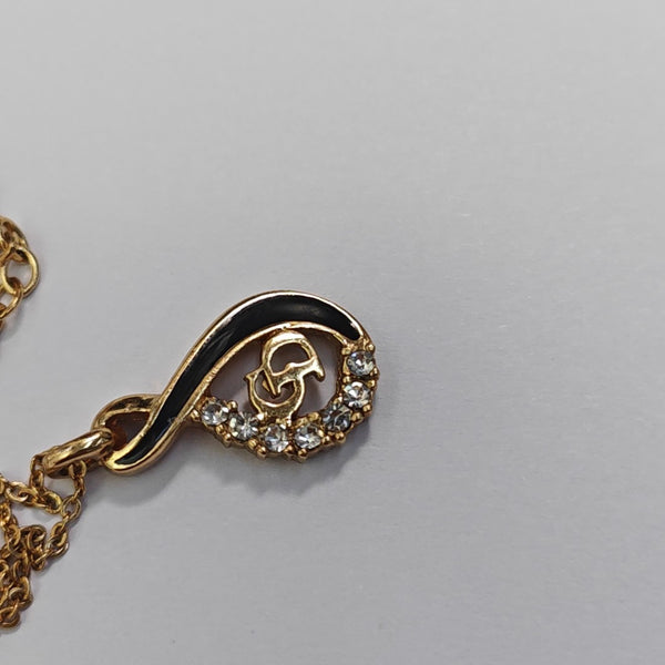 Twist Round Metal Gold Necklace