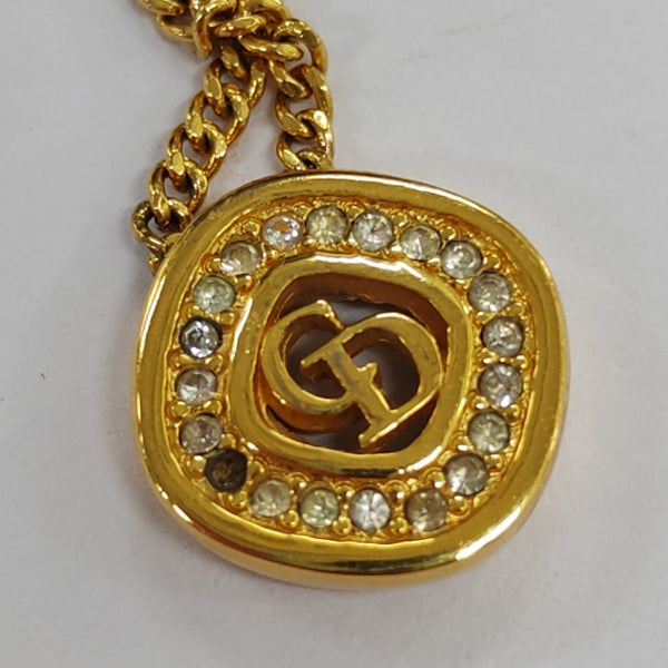 Petit CD Metal Gold Necklace