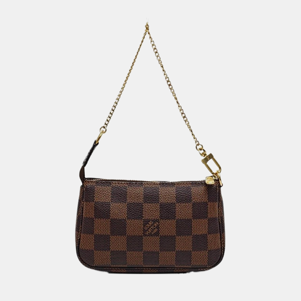 ACCESSOIRES Mini Damier Ebene Coated Canvas Brown