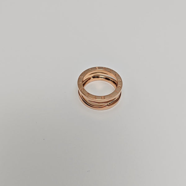 B.ZERO1 18k Rose Gold Ring EU 59