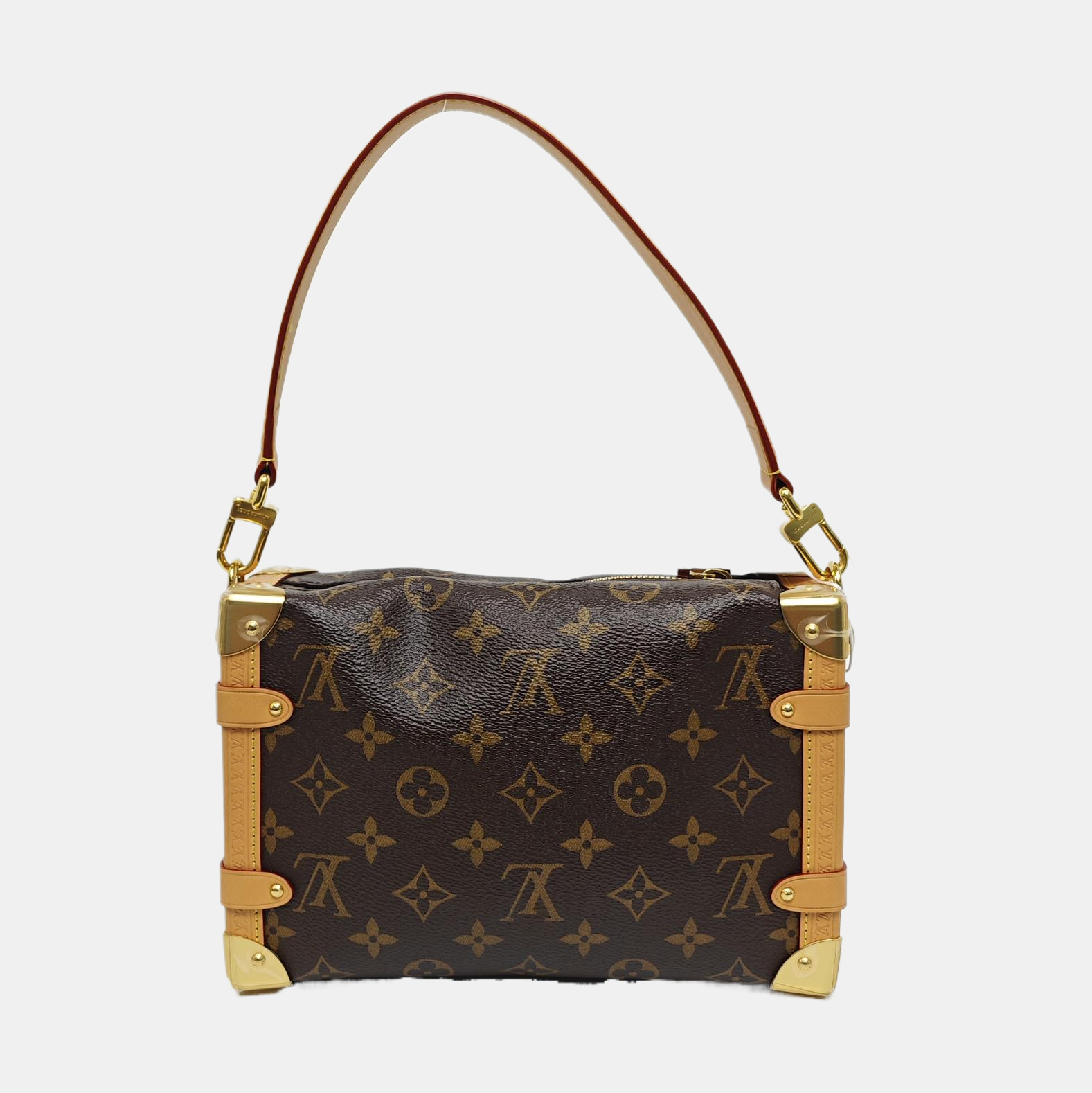 SIDE TRUNK MM Monogram Coated Canvas Brown
