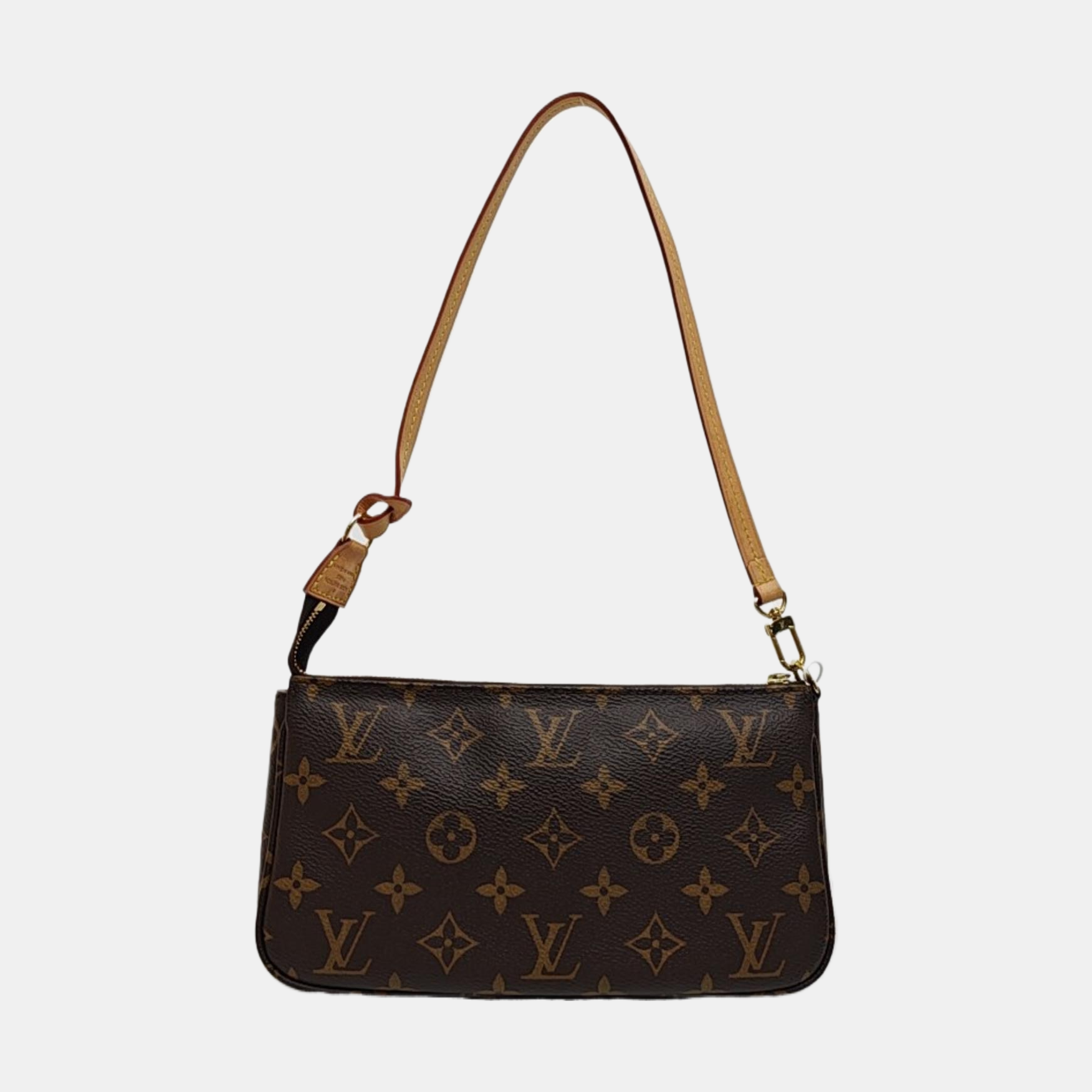 ACCESSOIRES GM Monogram Coated Canvas Brown
