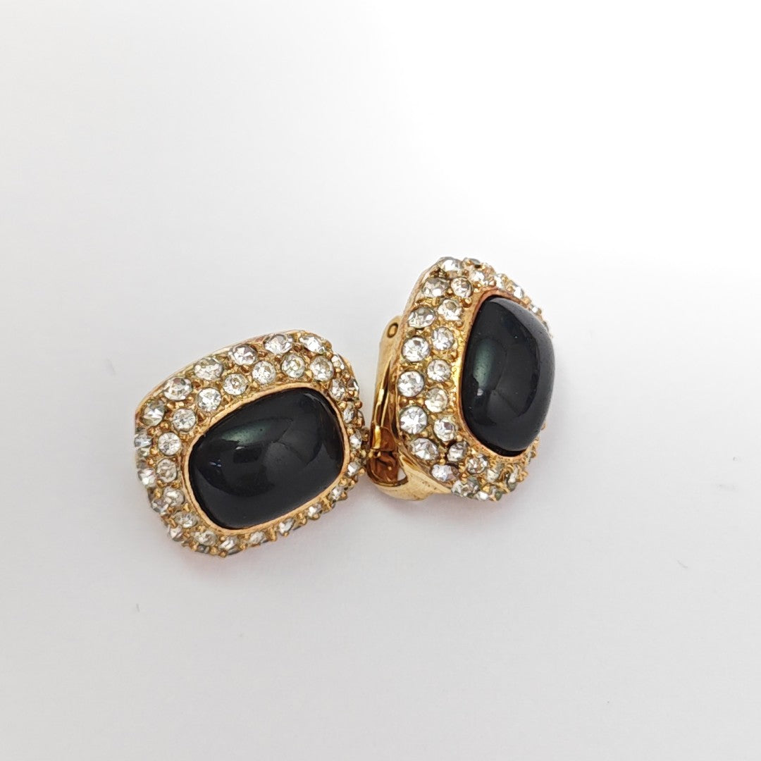 Metal Gold Clip On Earrings