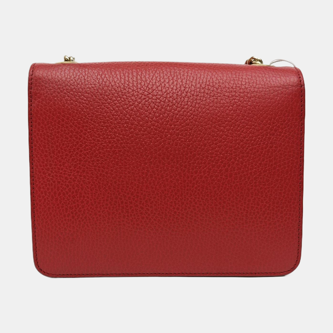Interlocking G Small Calfskin Red