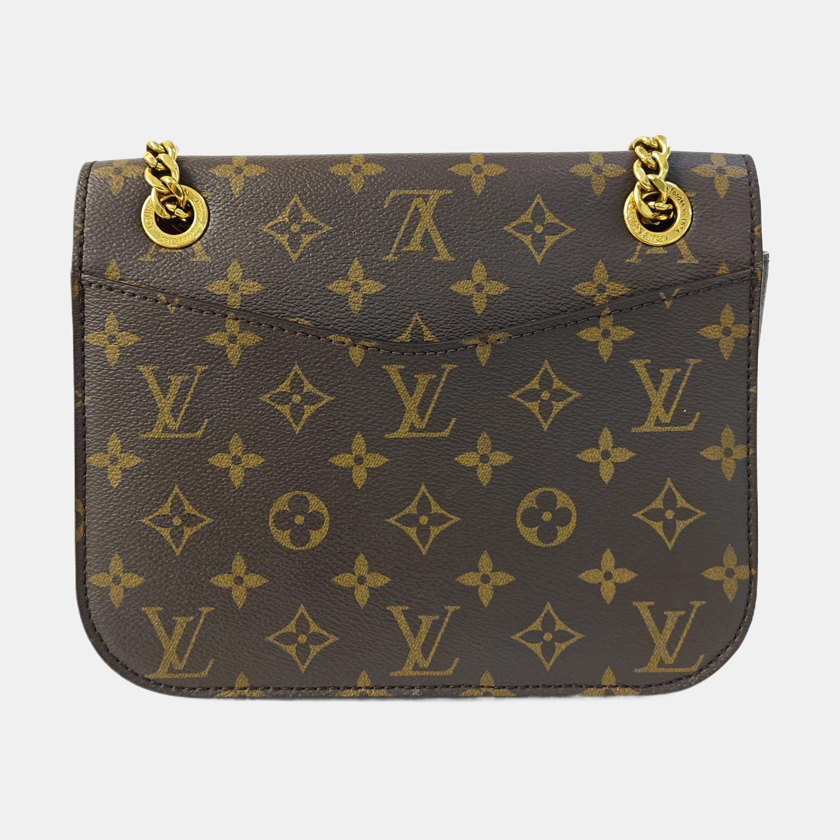 PASSY Monogram Coated Canvas Brown
