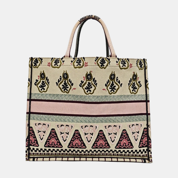 Authenticated pre-owned  Book Tote Large Canvas Multicolor - Tote Bag at Looply