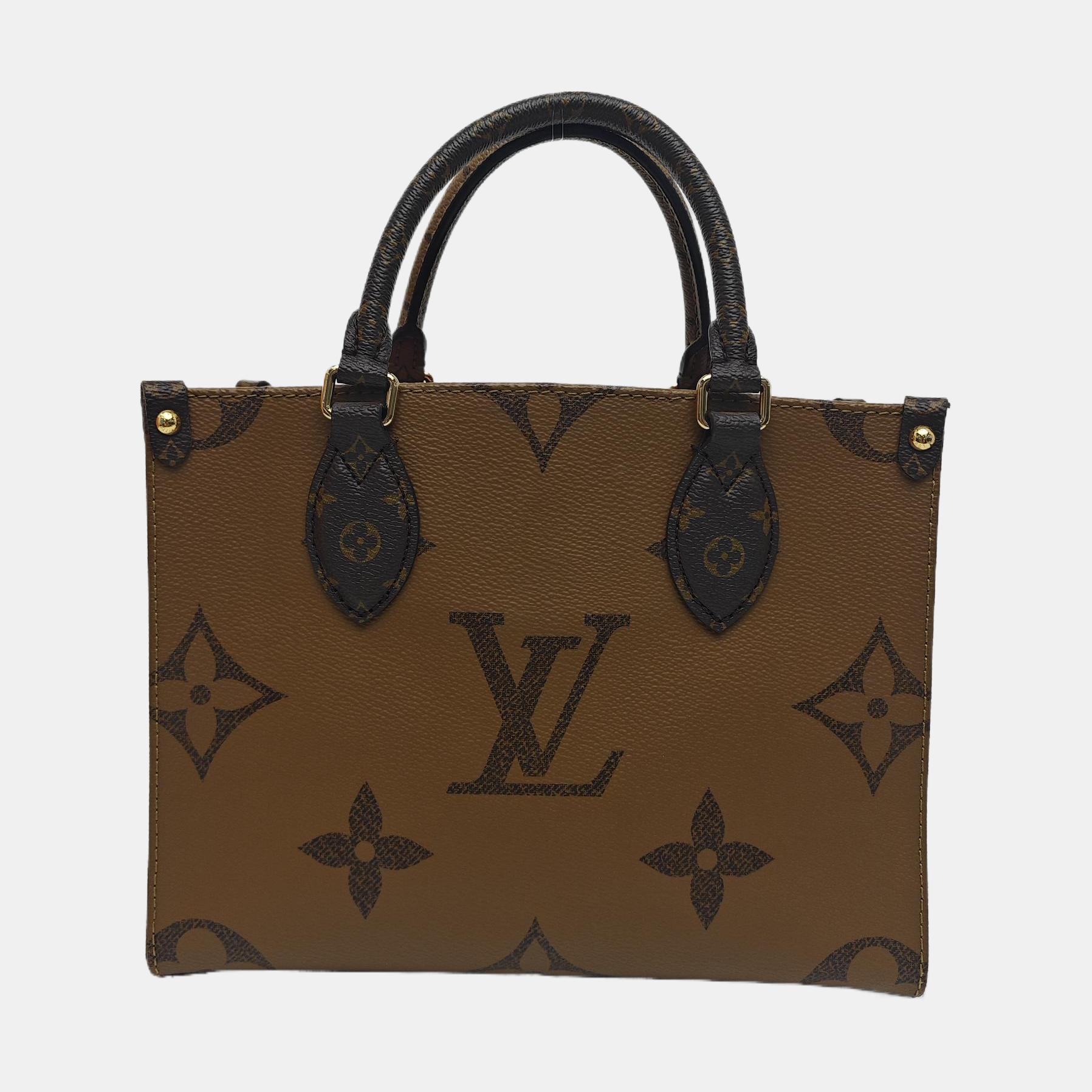ONTHEGO PM Monogram Coated Canvas Brown