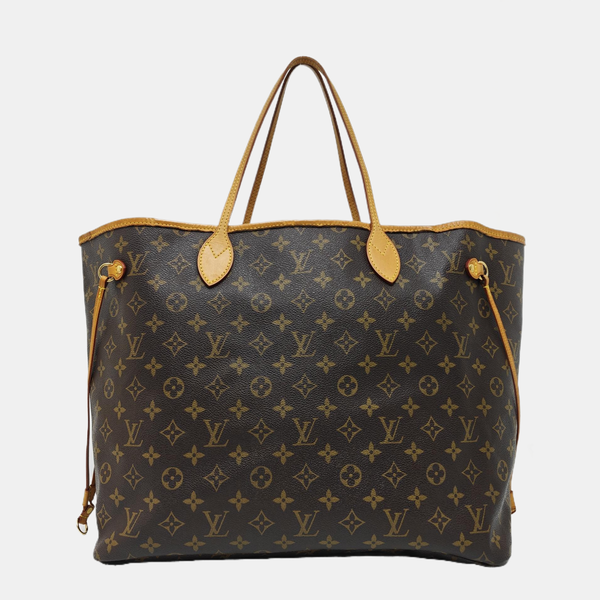 NEVERFULL GM Monogram Coated Canvas Brown