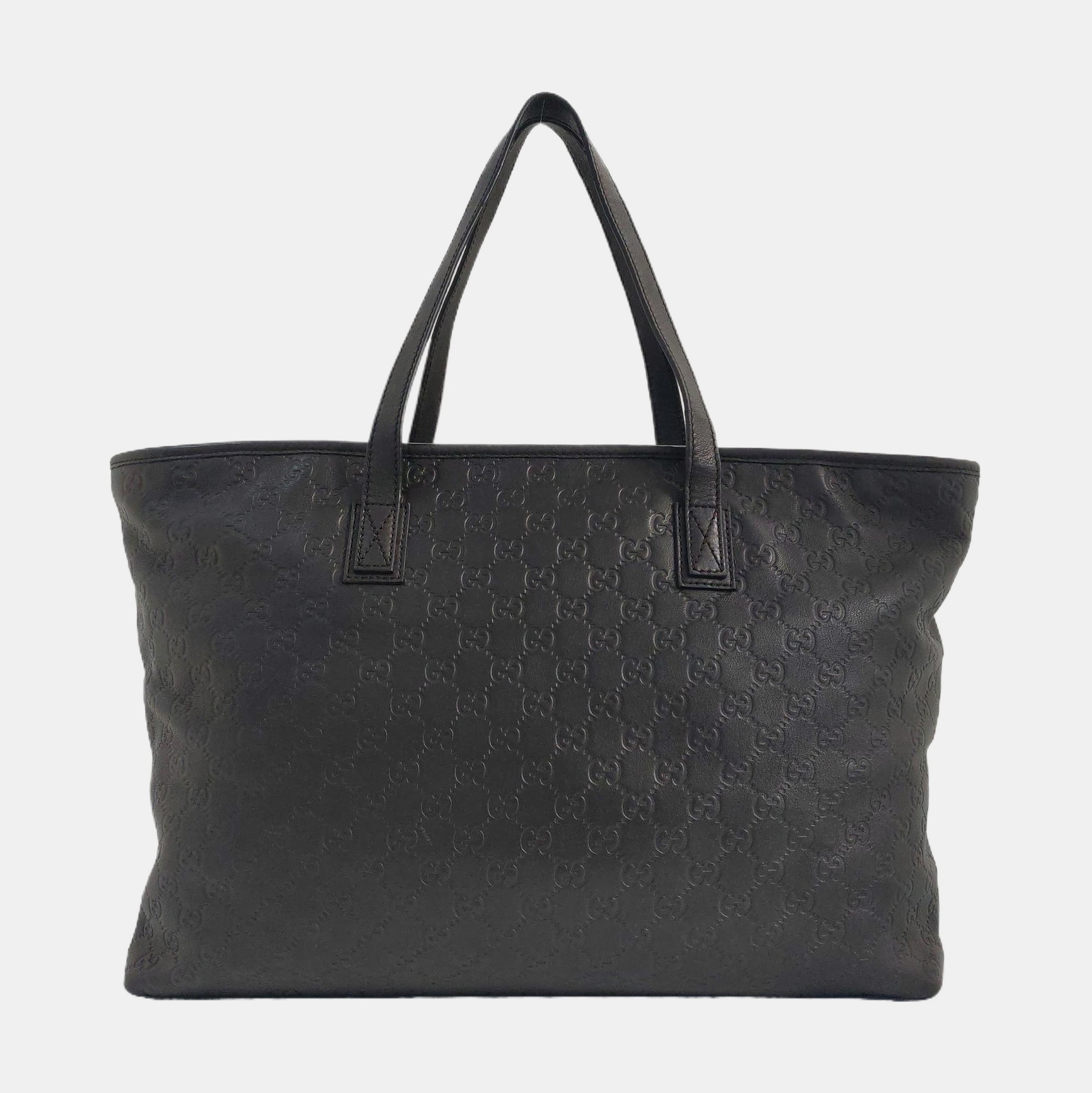 GG Imprime Monogram Calfskin Black