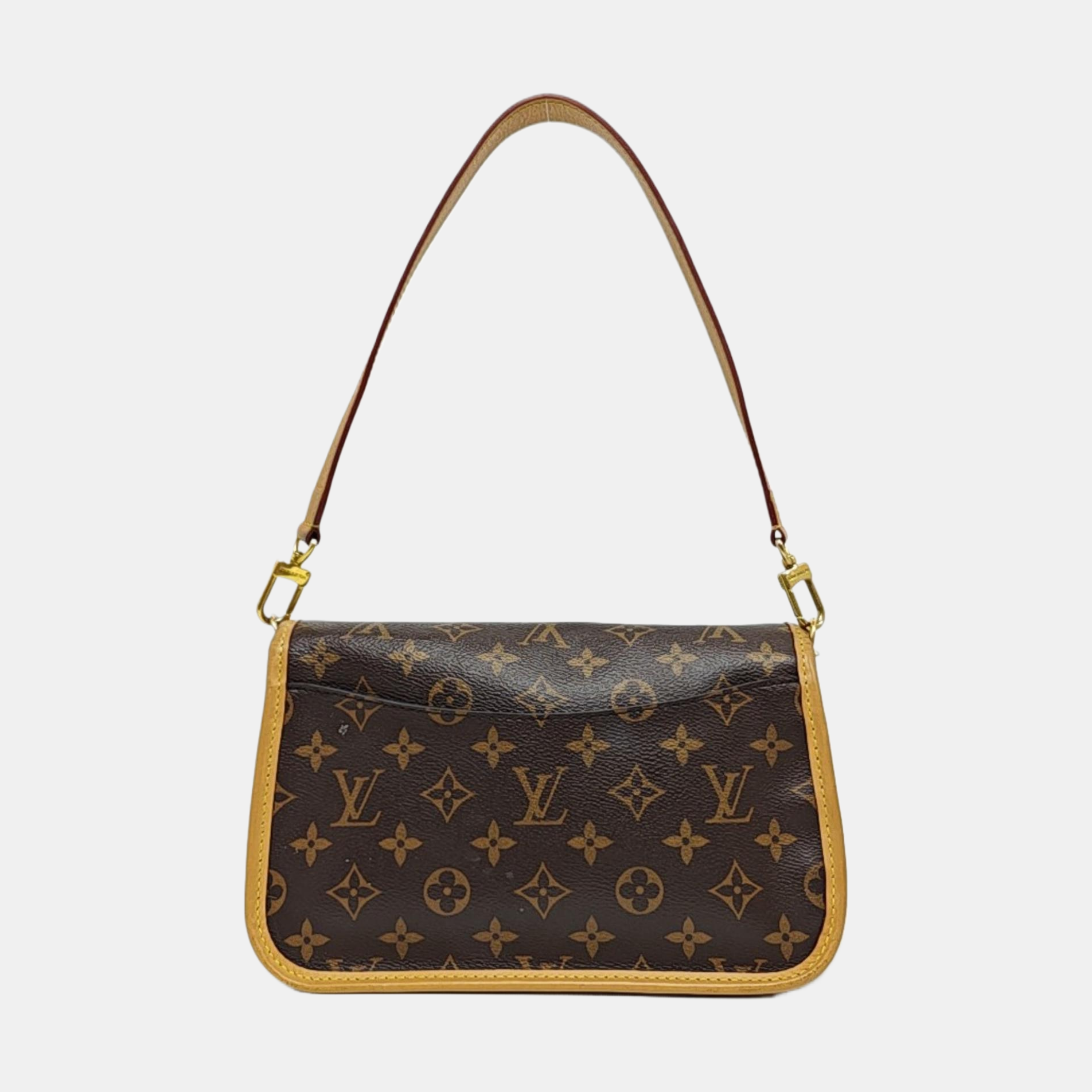 DIANE Monogram Coated Canvas Brown