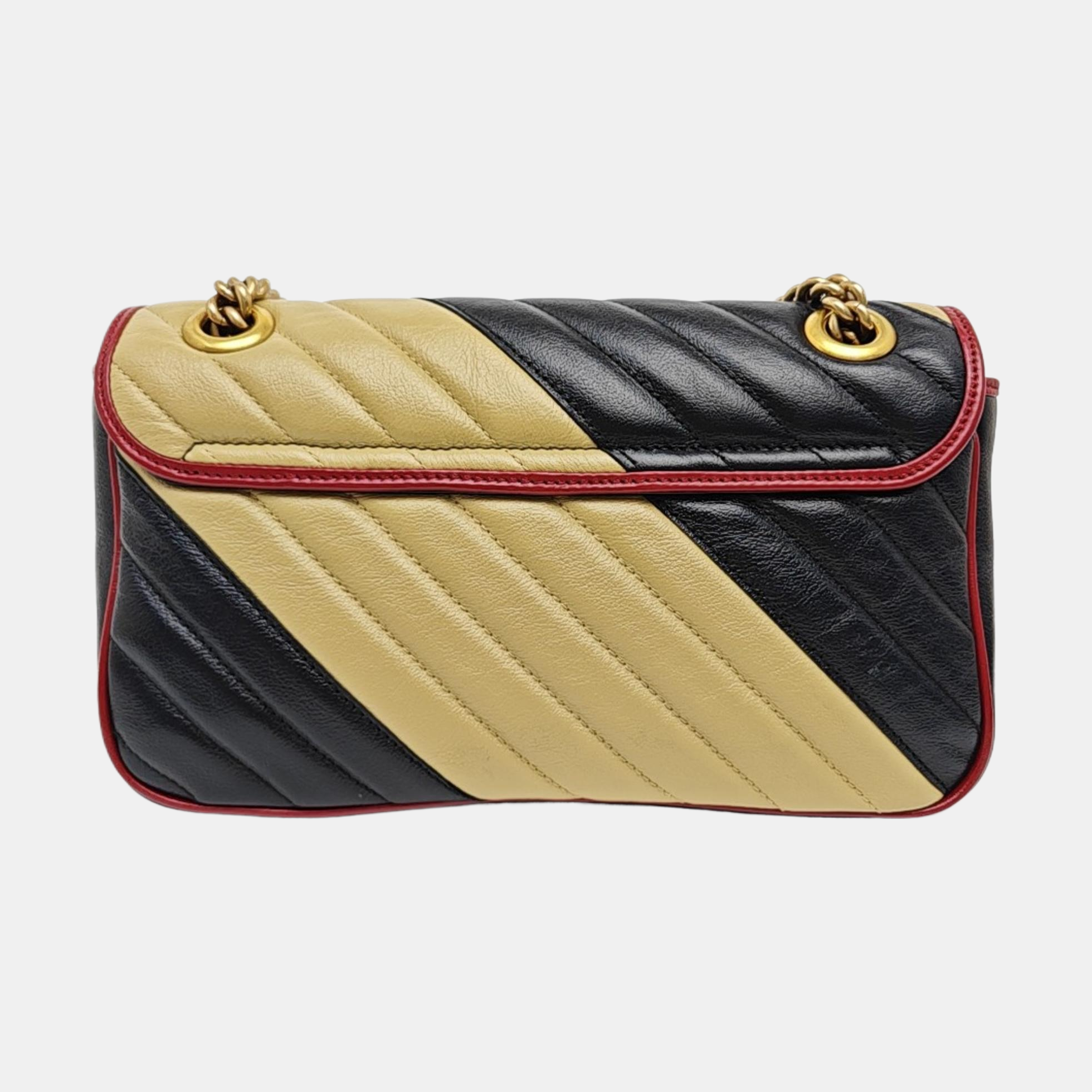 GG Marmont Medium Quilted Calfskin Multicolor