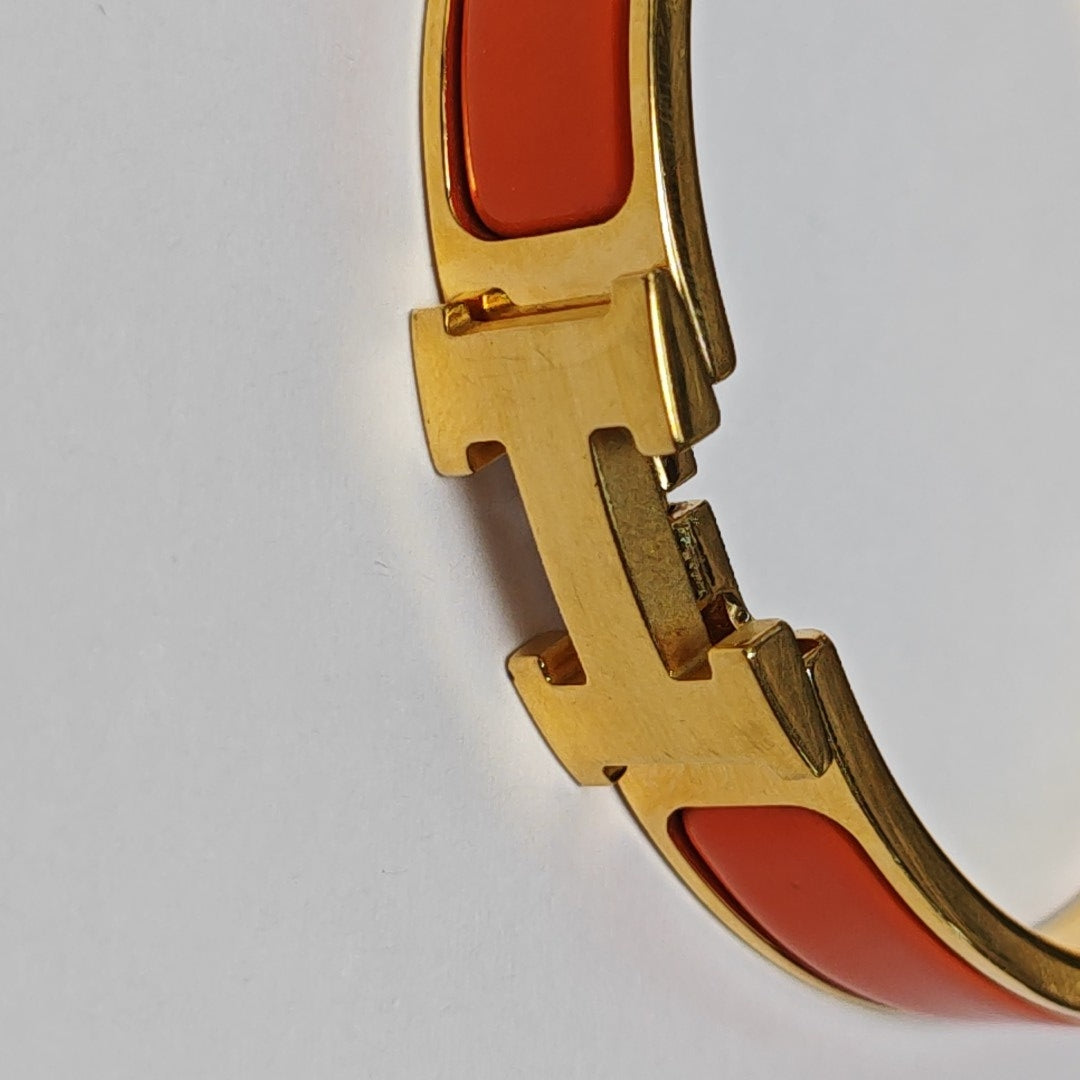 Clic H Metal Gold Bangle