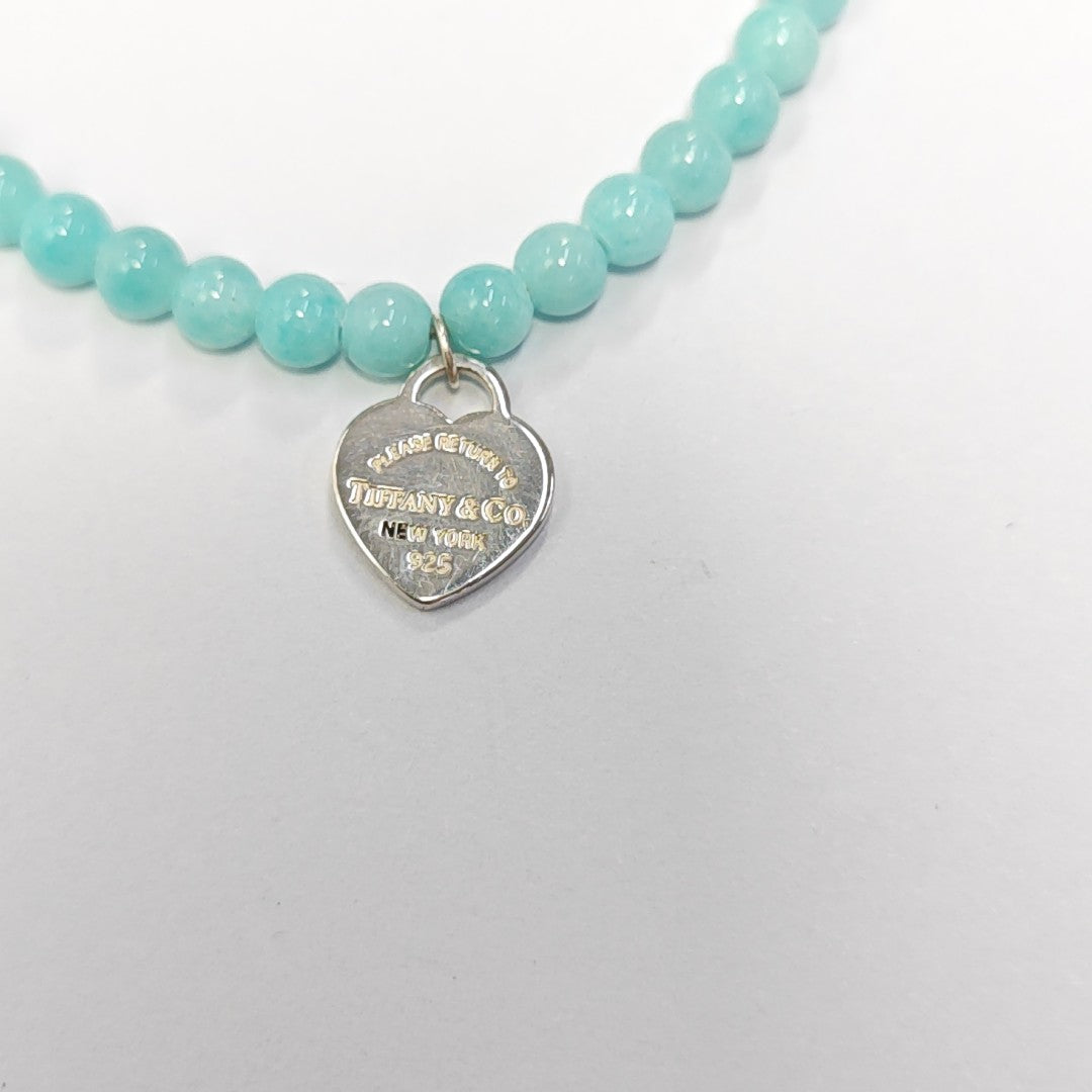 Return To Tiffany 925 Sterling Silver Green Bracelet