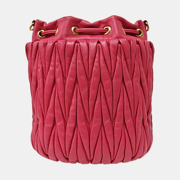 Matelassé Quilted Lambskin Red