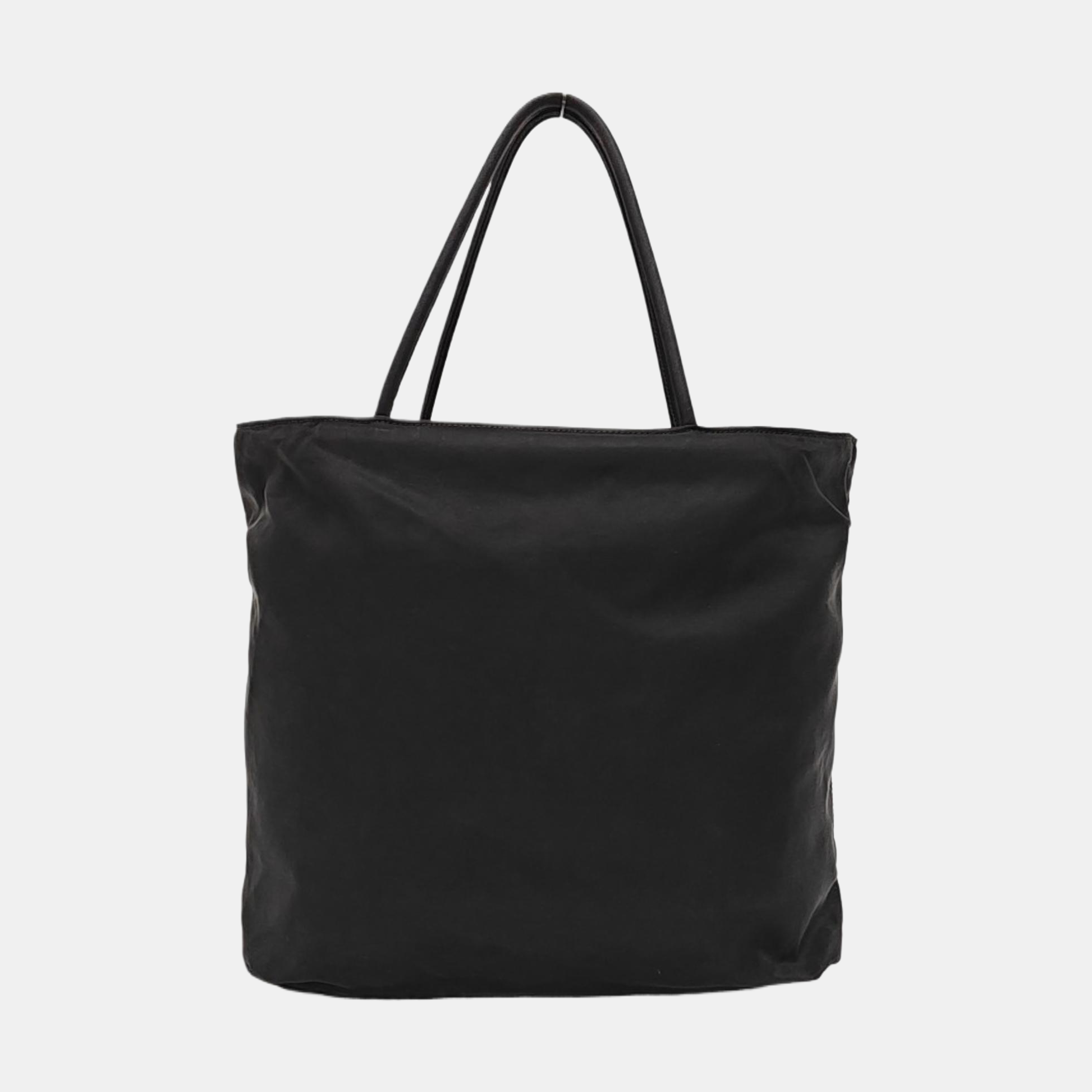 Nylon Top Handle Bag Black