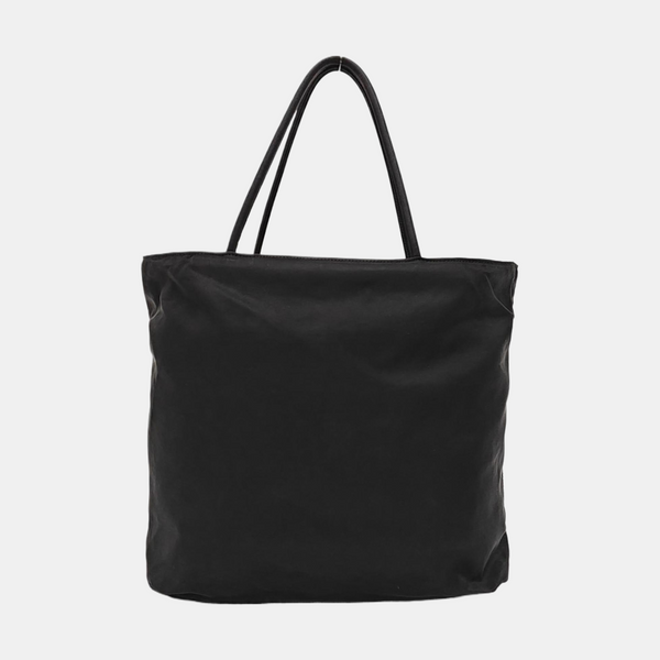 Nylon Top Handle Bag Black
